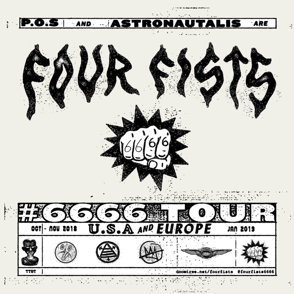 P.O.S & ASTRONAUTALIS ANNOUNCE DEBUT FOUR FISTS ALBUM | Doomtree